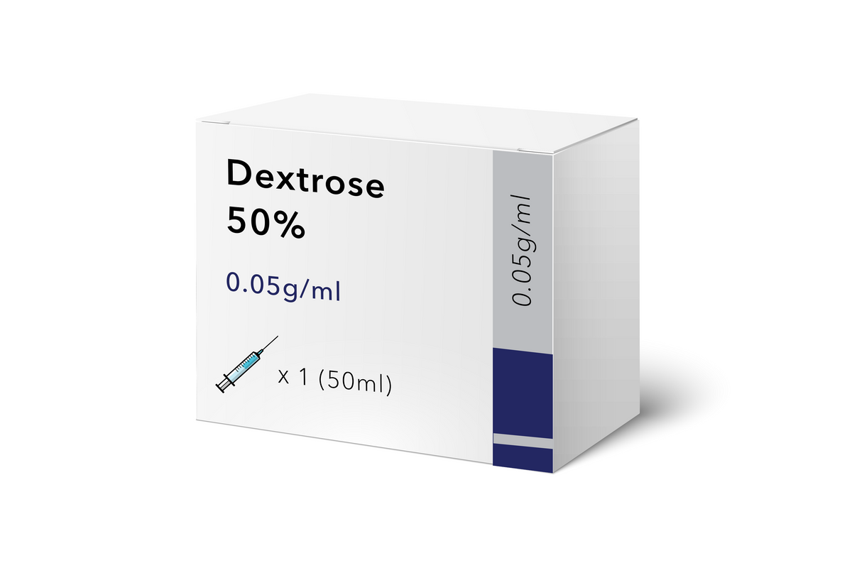 Dextrose 50% PFS 0.05g/ml 50ml – Medicines | MedAire Shop - US